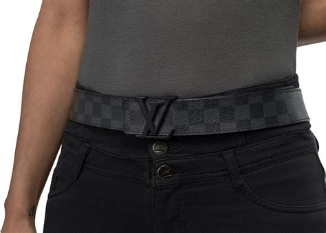 lv black damier belt|louis vuitton damier graphite belt.